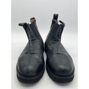 G.H. Bass Mens Black Leather Chelsea Boots W/ Pull Tabs Size 10 EU 43